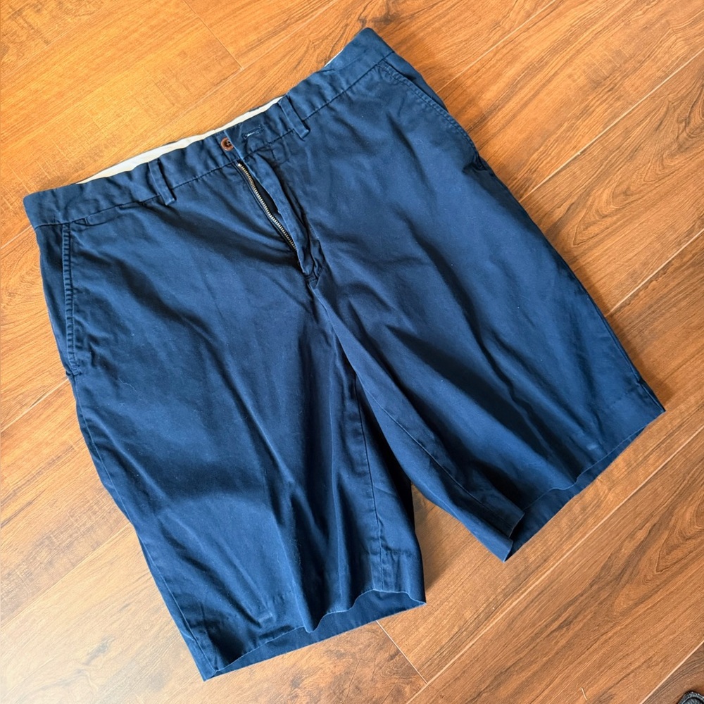 Polo by Ralph Lauren Dark Blue Flat Front Shorts